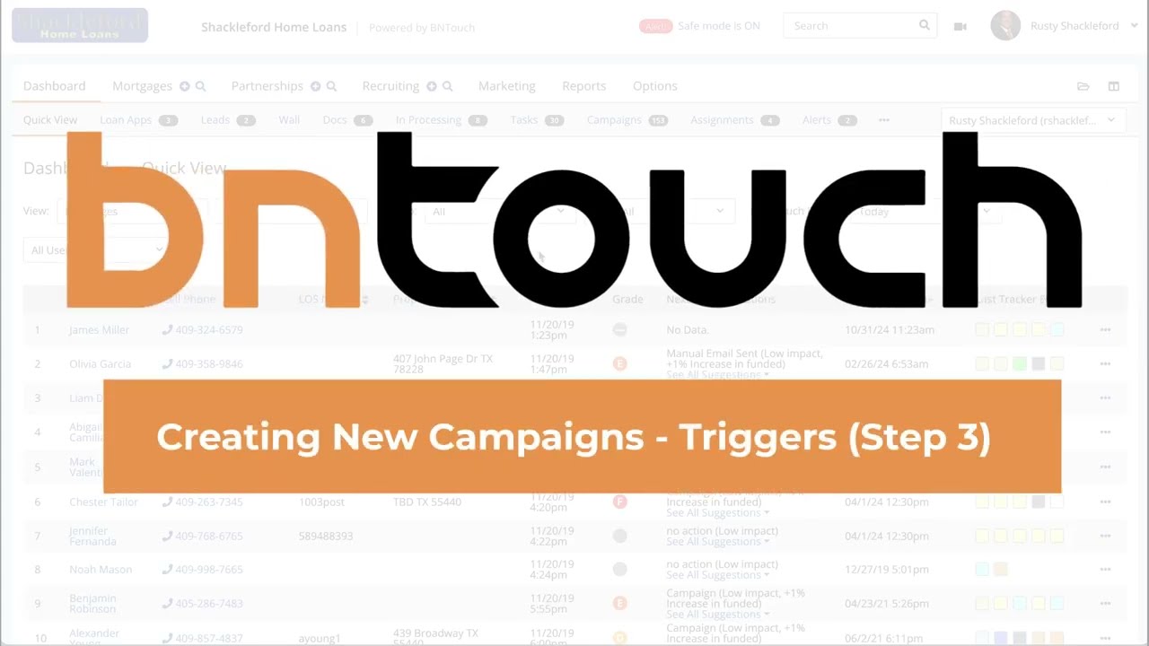 BNTouch Campaign Triggers: Add and Remove Rules Tutorial (2026)