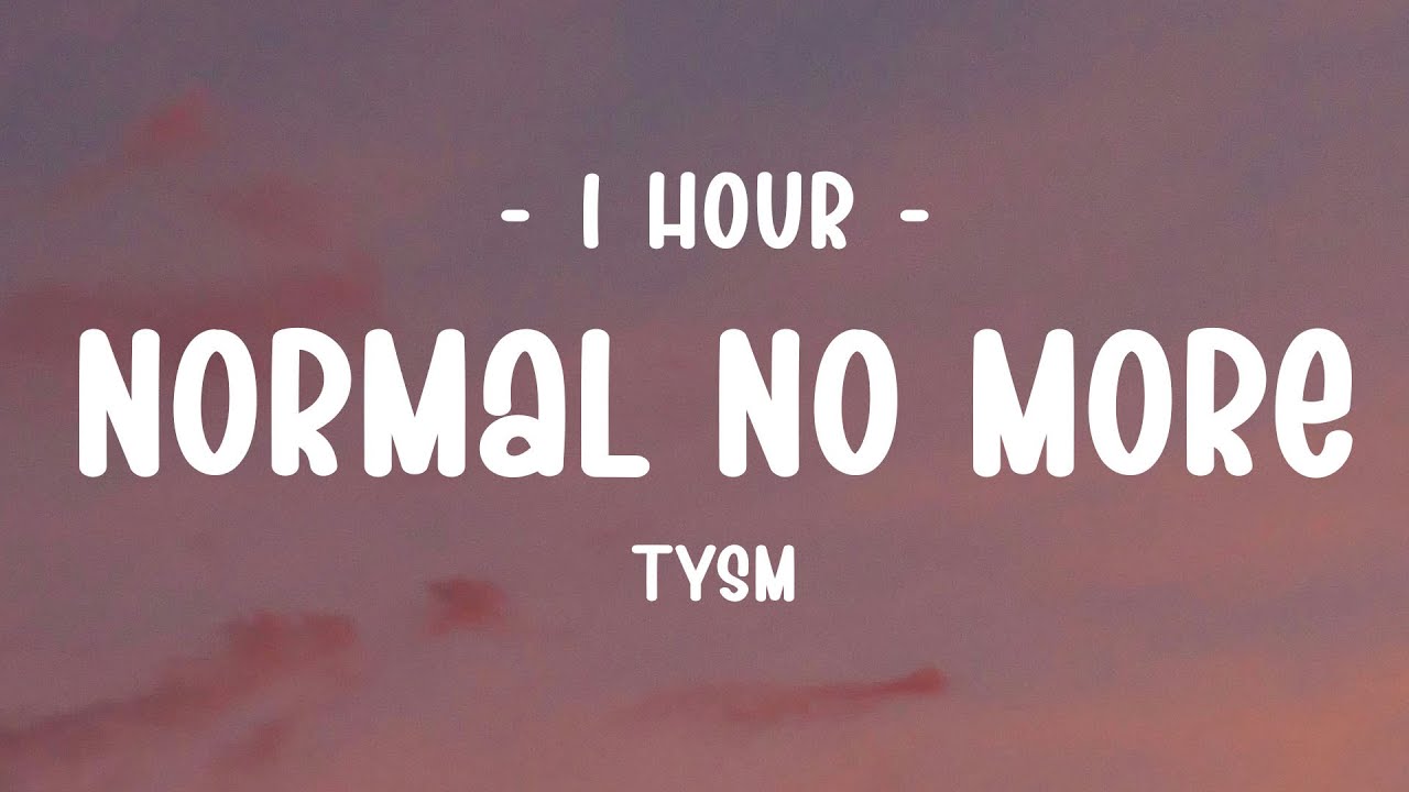 [1 HOUR - Lyrics] TYSM - Normal No More