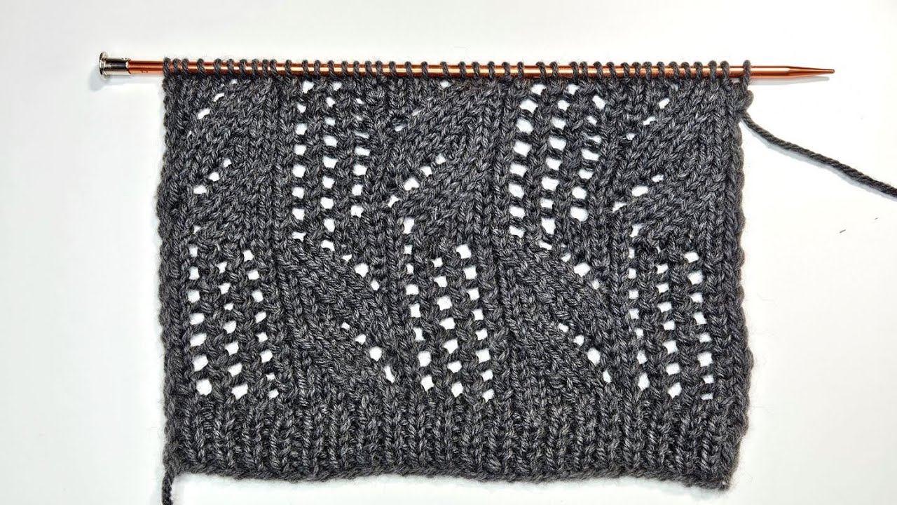 Lace Stitch Pattern for Knitting Garments [Follow Along Knitting Instructions]