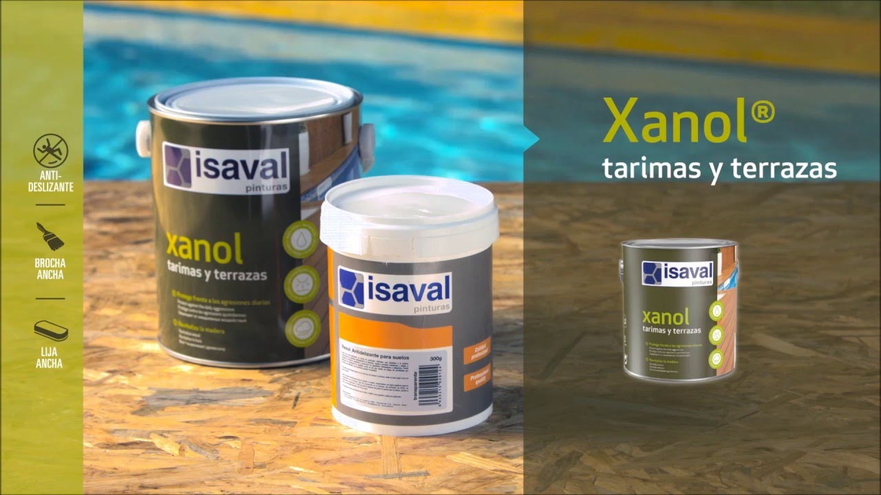 Tratar tarimas de exterior con Isaval Xanol Lasures y Barnices.