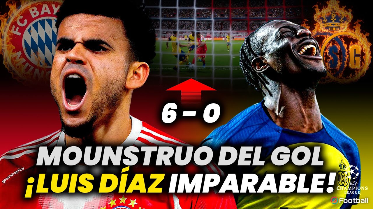 BAYERN GOLEÓ 6 A 0 A GILLOISE CON 5 DE LUIS DÍAZ