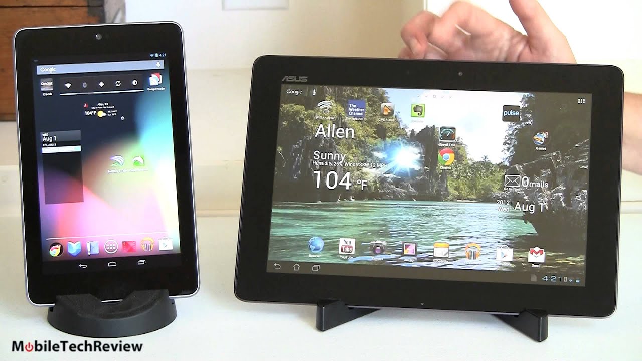 Google Nexus 7 vs. Asus Transformer Pad Infinity TF700 Comparison Smackdown