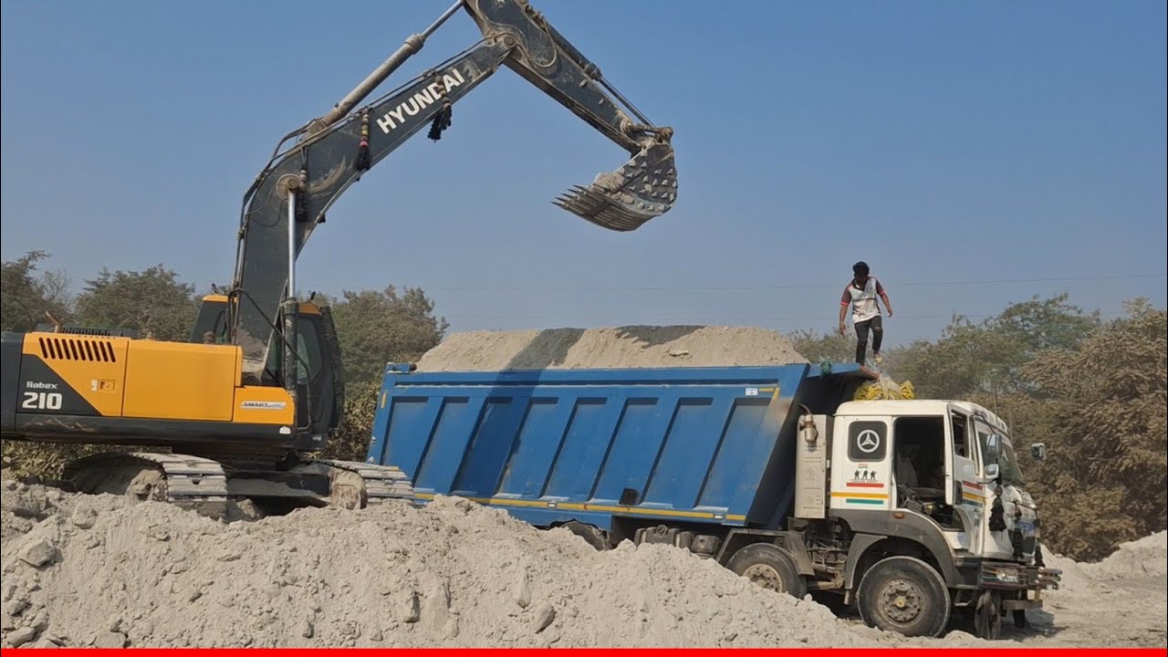 FLY ASH LODING IN TRUCK || EXCAVATOR LODING ||  BALU LODING IN TRUCK || #truck #loding  #truckloding