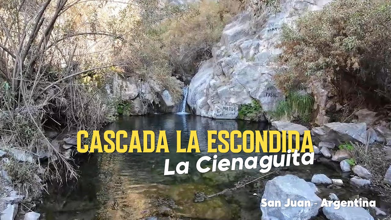 Cascada La Escondida en puesto Potrerillo, Cienaguita &ndash; Sarmiento, San Juan