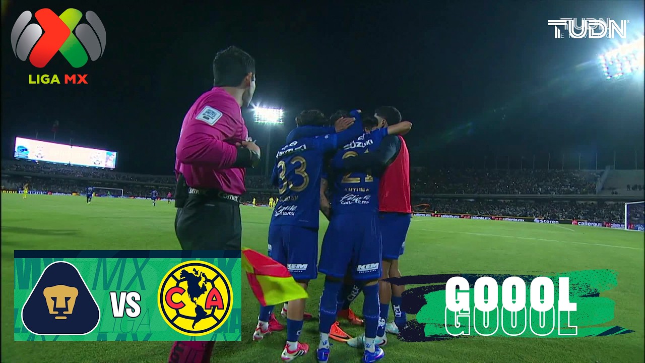 &iexcl;GOOOOOOOOOL DE PUMAS! - Pumas 1-0 Am&eacute;rica | Liga MX - Jornada 12 Clausura 2026 | TUDN