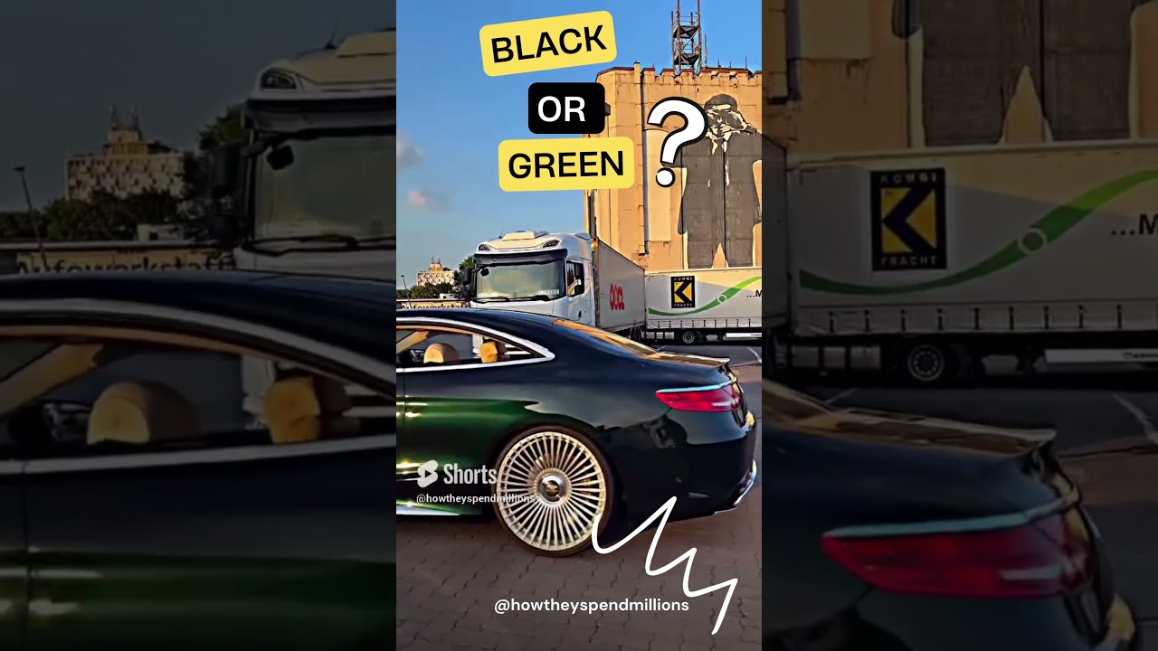 Black OR Green Mercedes Paint?