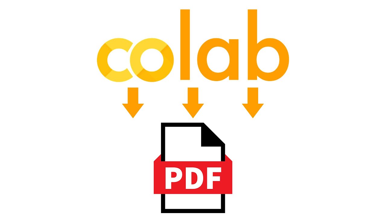 Google Colab - экспорт в формат PDF!