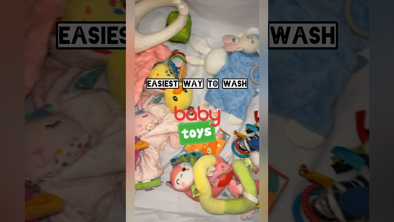 Easiest way I wash my baby twins toys #washingtips #babytoys #dollartreefinds #plushies #plushtoys