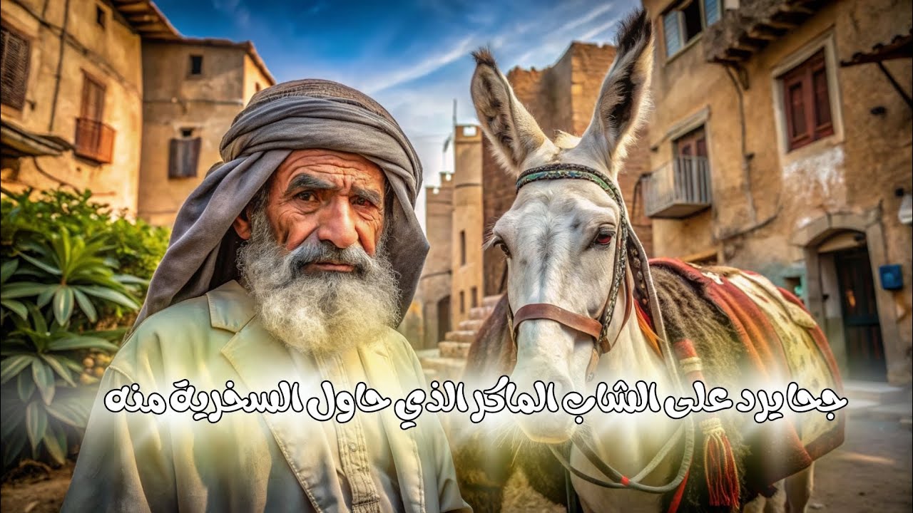 جحا يرد على الشاب الماكر الذي حاول السخرية منه أمام الناس فانقلبت السخرية عليه