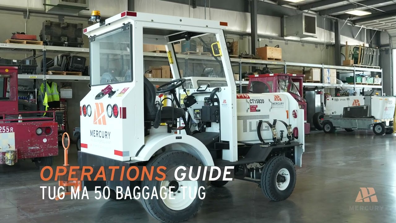 How to Inspect and Operate a TUG MA-50 Baggage Tug | Complete Step-by-Step Operations Guide
