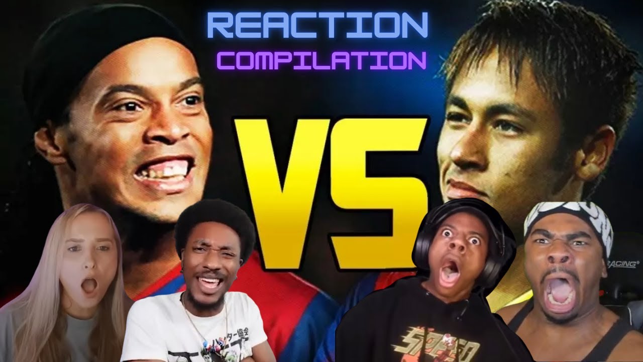 RONALDINHO VS NEYMAR 😱⚽ | REACTIONS COMPILATION