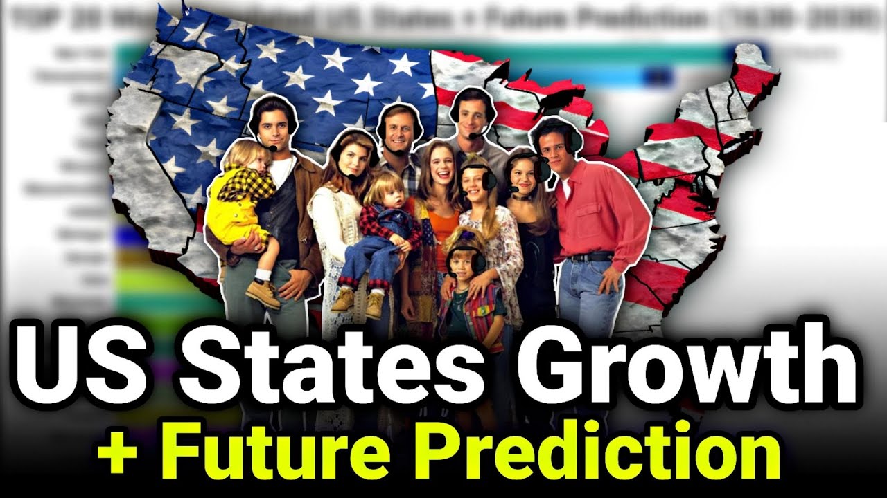 History of U.S. States Population Growth (1965–2030) | Bar Chart Race