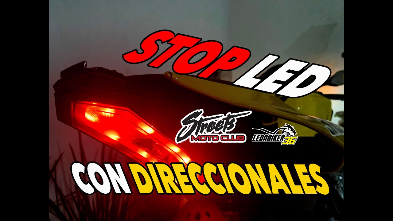 stop led con direcciones / led break lamp / como instalar stop en yamaha r1