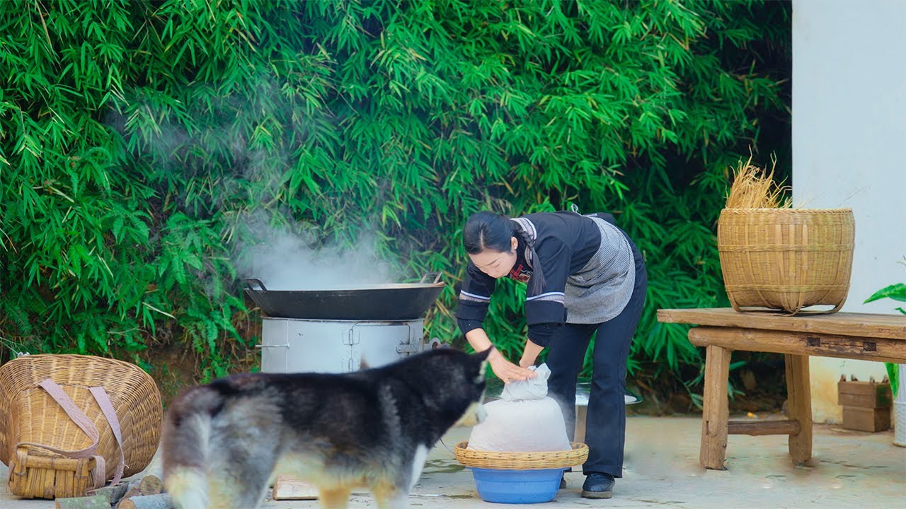 Make delicious food after letting the soybeans stink｜放爛的黃豆，聞起來很臭，卻是人們的下飯菜（干豆豉）#美食 #贵州 ｜野小妹 wild girl