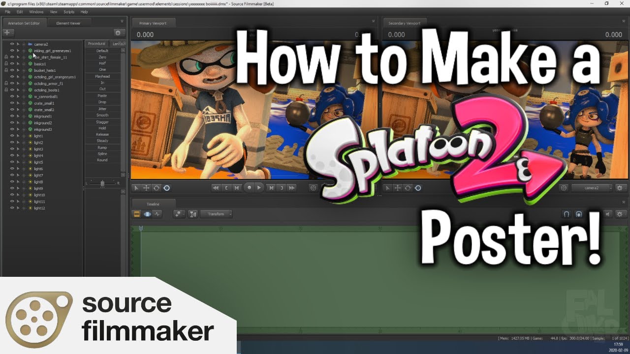 How To Make A Splatoon Poster In SFM (And How To Edit It)