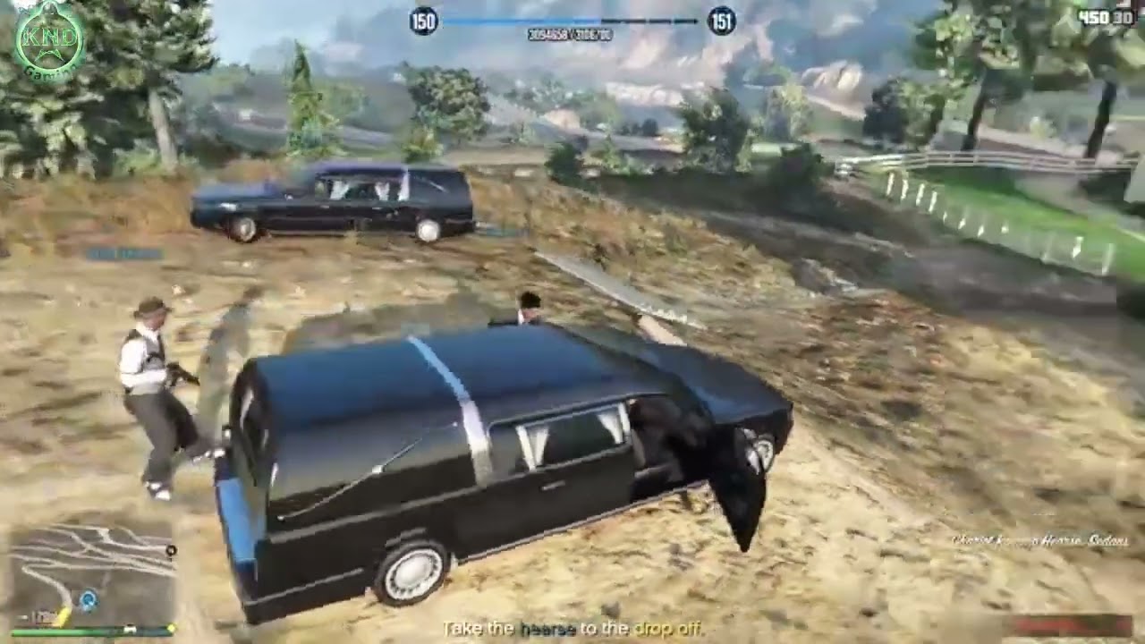 Graveyard Intense Gun Shootout | GTA 5 Chaos @KND Gaming