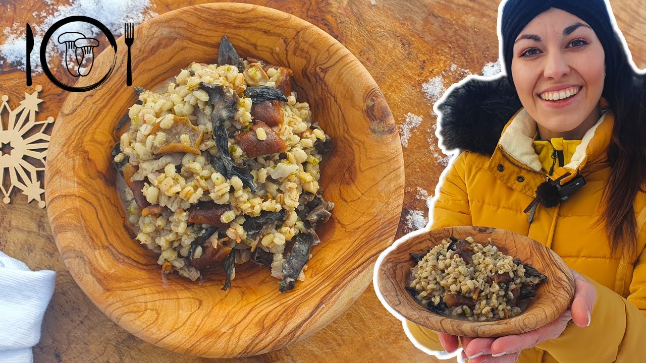 Staročeský vánoční kuba - Vaření v zimní přírodě. Recept houbový kuba