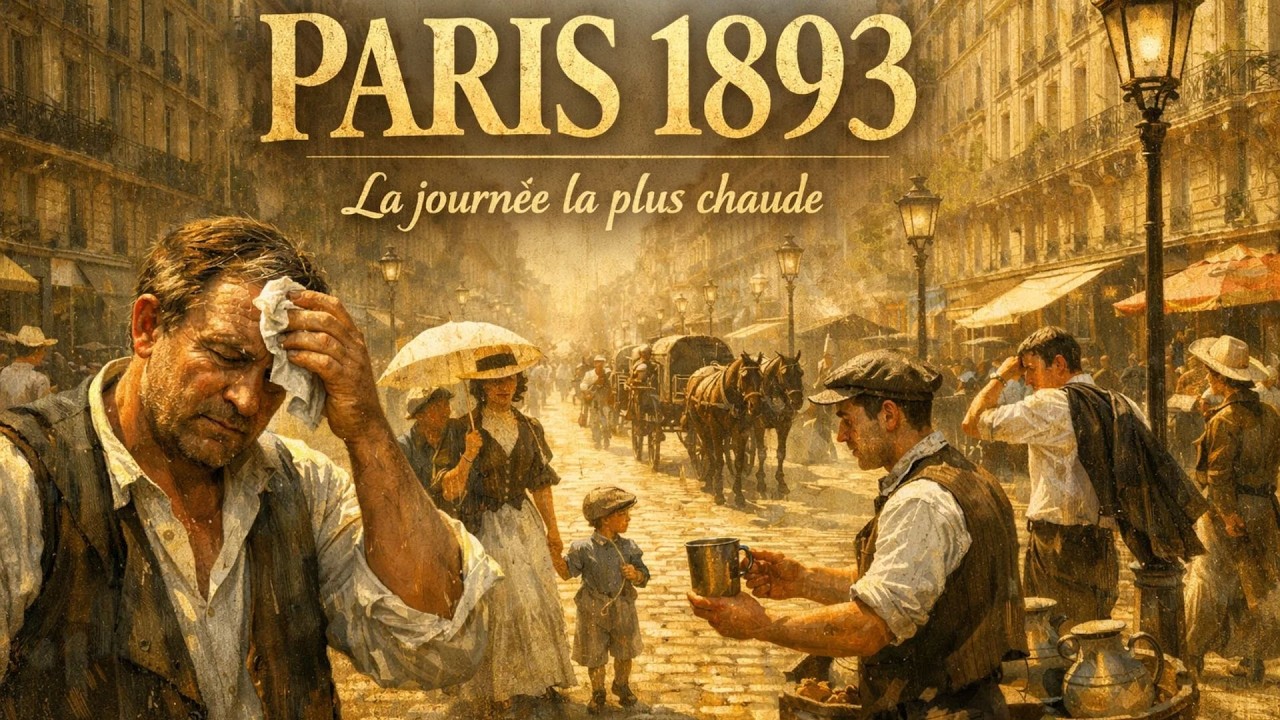 Paris pendant la journée la plus chaude du XIXe siècle (1893)