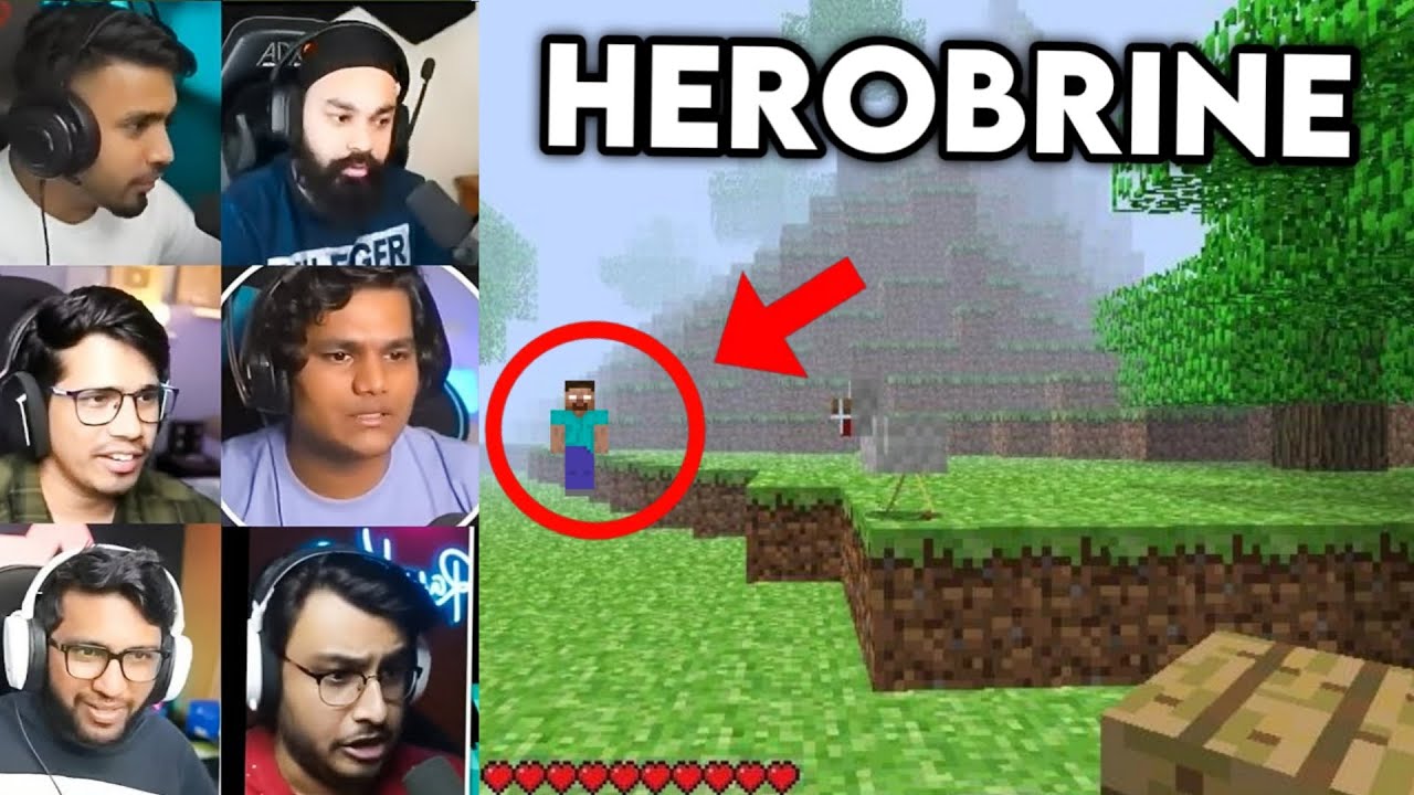 When Herobrine joined Indian gamers World 😱