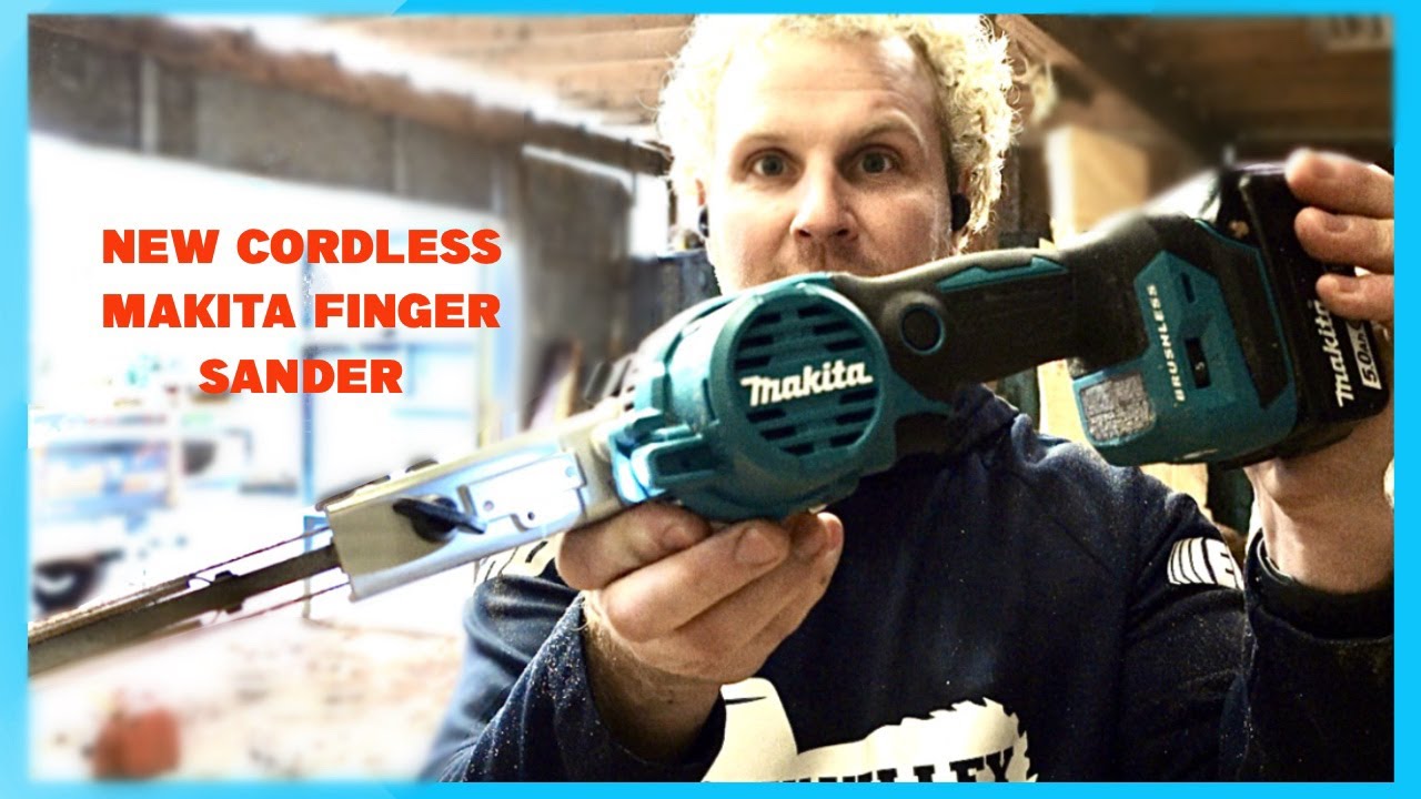 New Cordless MAKITA Finger Sander Review for Carving!! And SHOCKER Its ...........