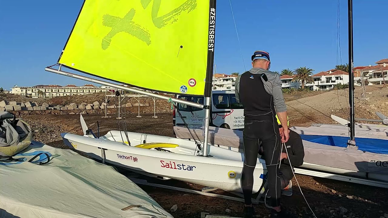 Тренировка на швертботе RS ZEST First time on a sailing dinghy