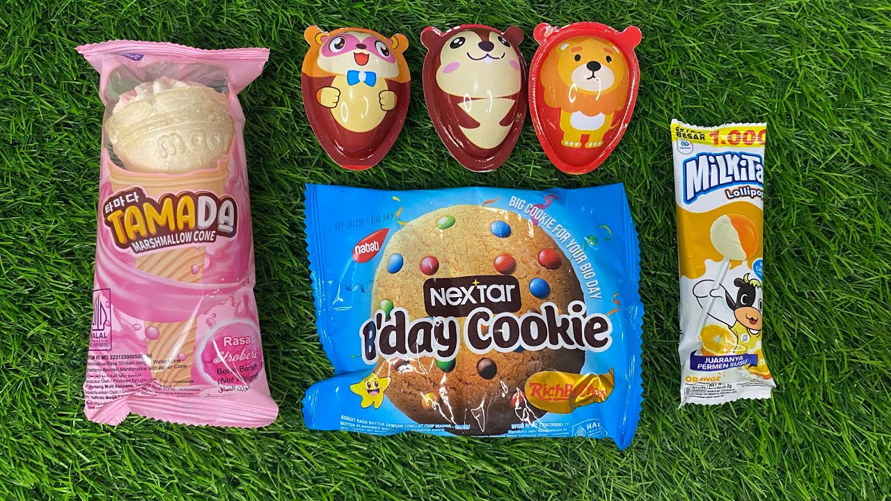 ASMR Most Popular Candys / Some lots of Colorful Rainbow lollipop candy / unpacking Chocolate eat