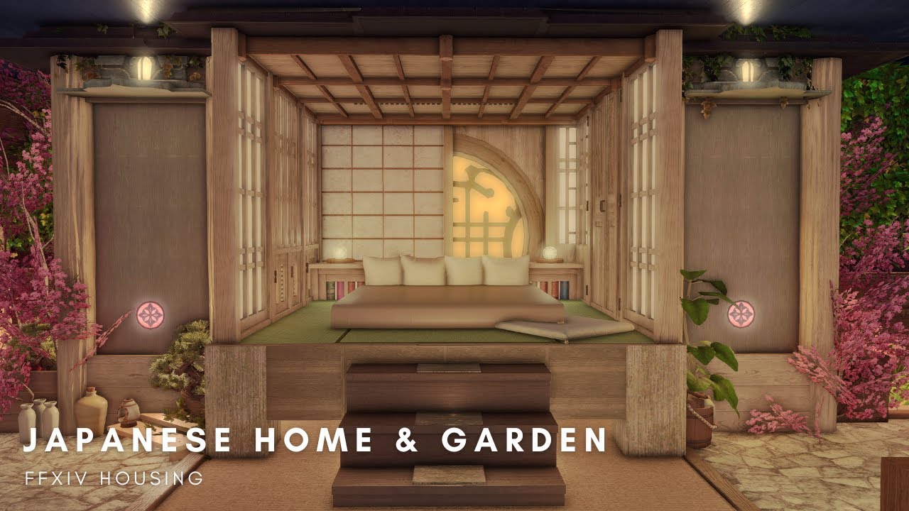Japanese inspired tiny home & garden [Small] FFXIV Housing Design