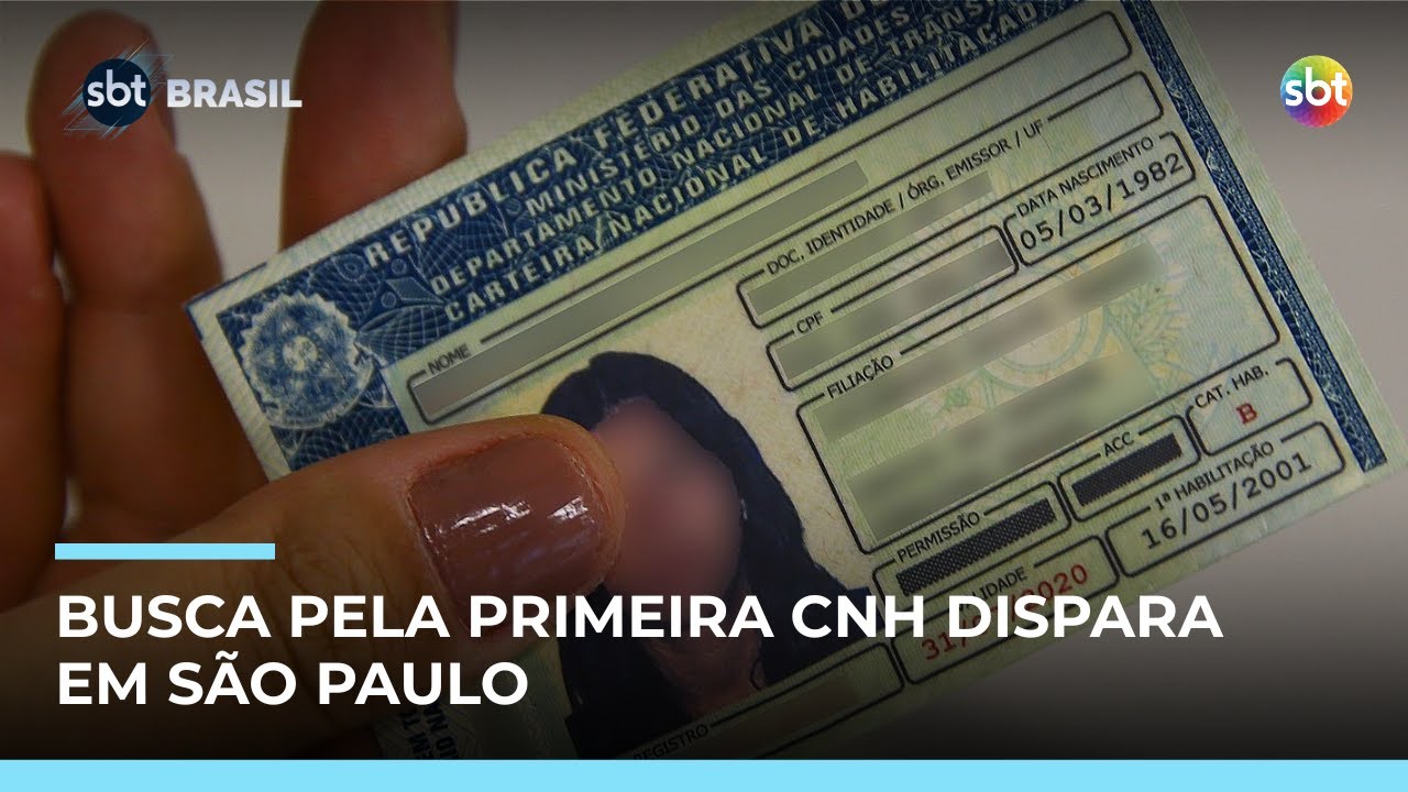 Alta procura pela primeira CNH causa filas e atrasos em S&atilde;o Paulo | #SBTBrasil