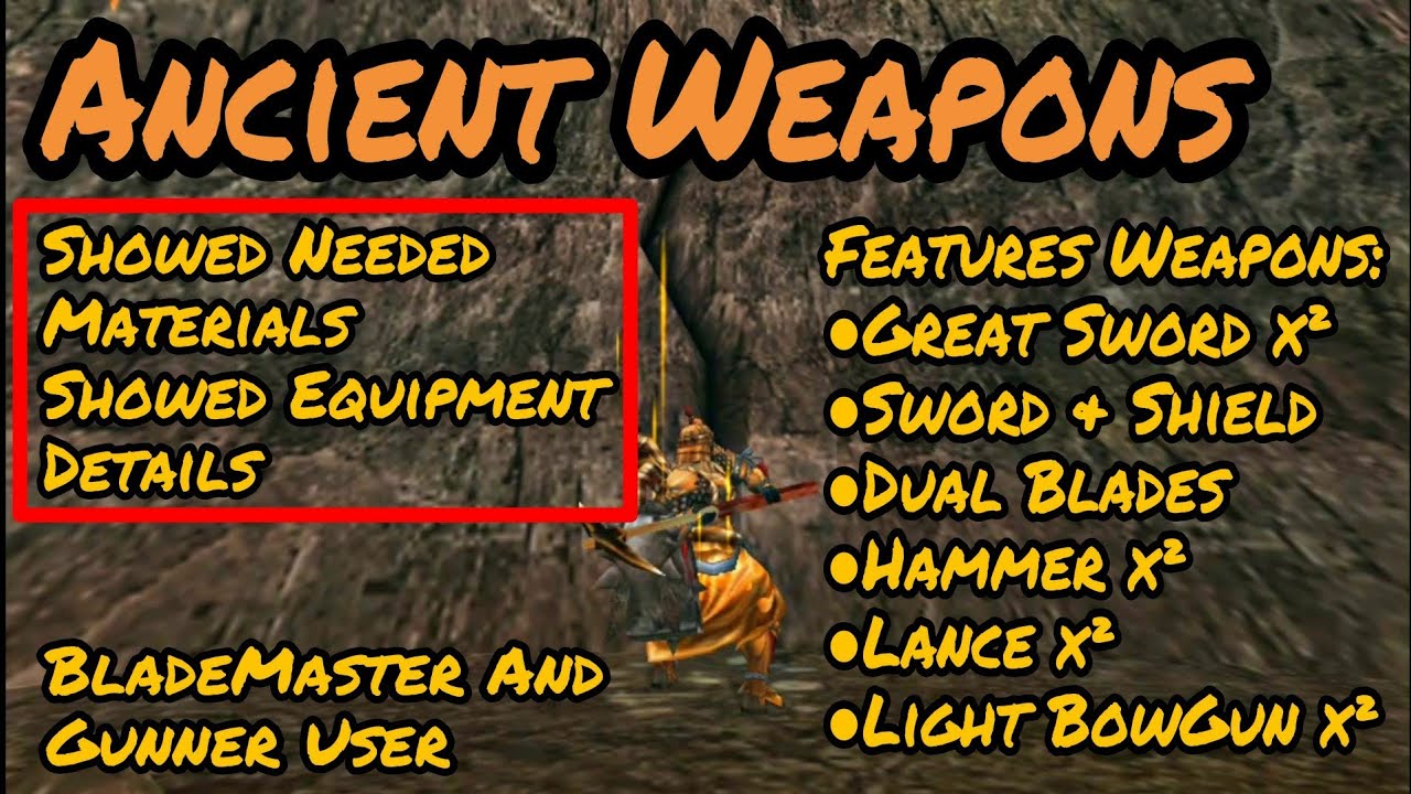 |[MHFU]| Completed Ancient Stone Weapons