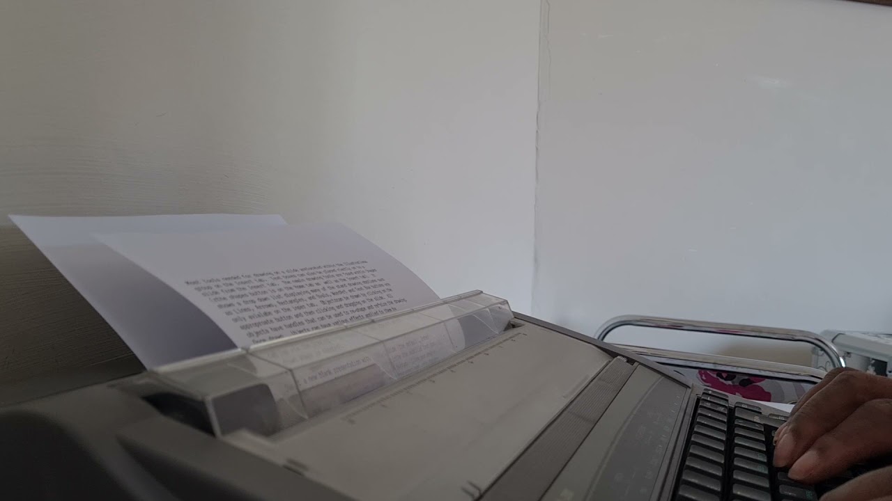 ASMR Sharp QL200 vintage typewriter