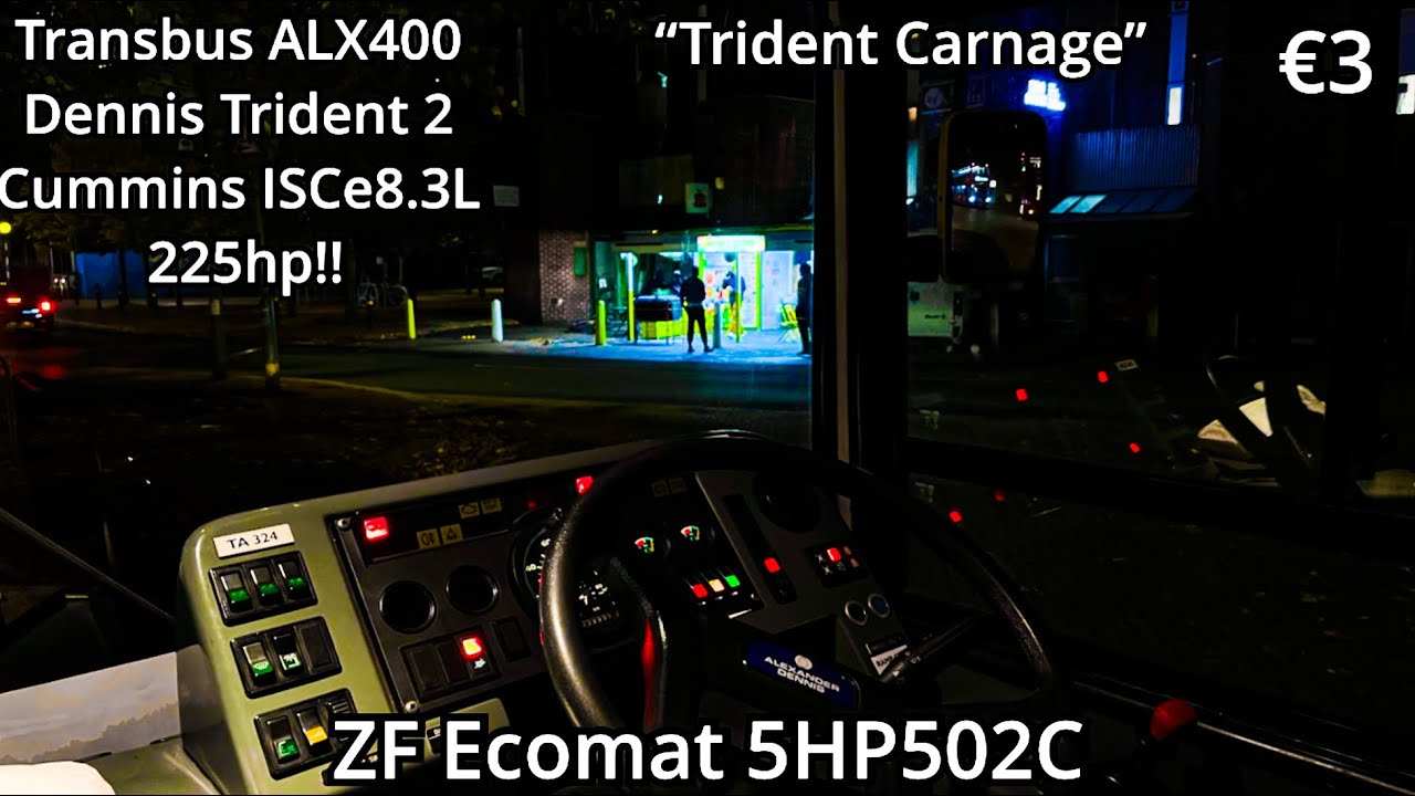 [ZF Trident Carnage] Journey On Ex- London United Transbus ALX400 Trident | ZF Ecomat