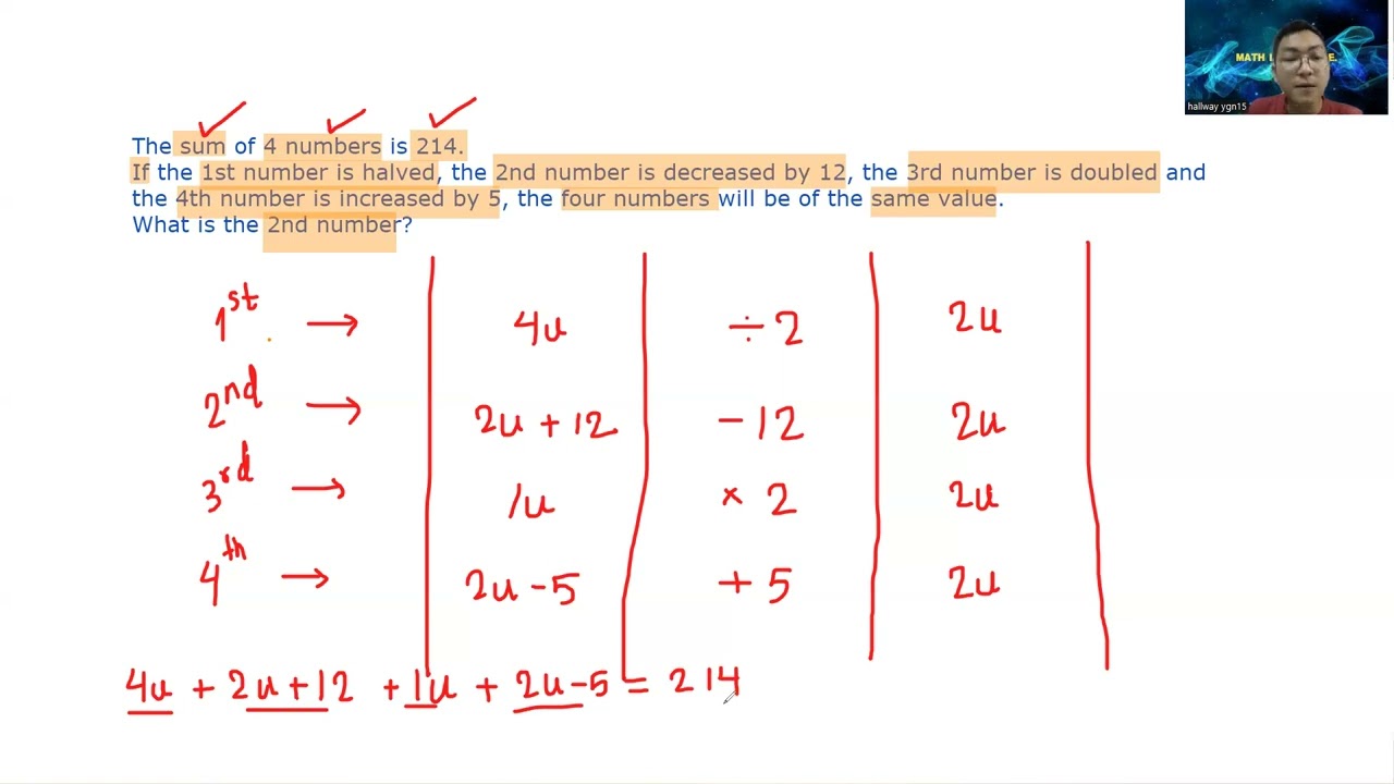 Primary 5 High Ability Math Part 4