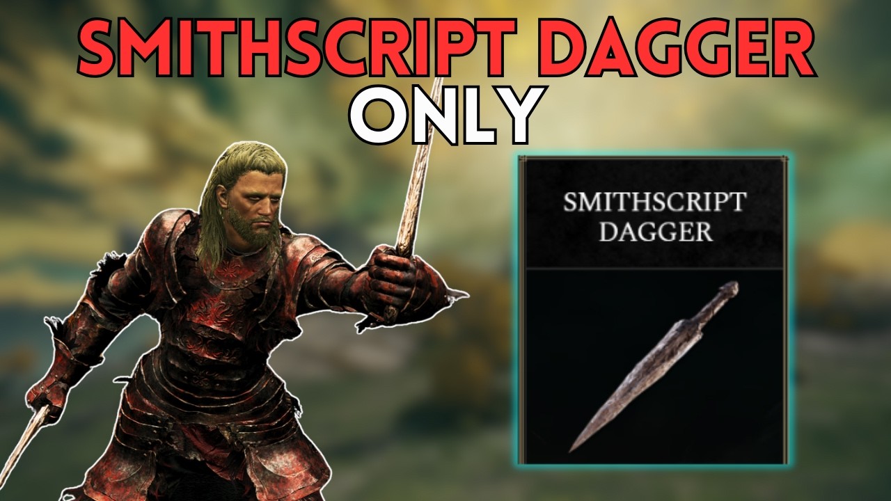 Using ONLY the WORST weapon to beat Elden Ring
