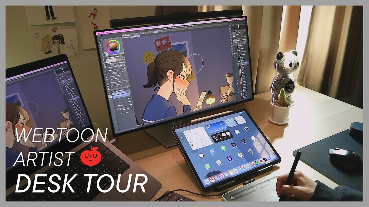 [ENG] Artist's Desk Tour 2021 // รีวิวโต๊ะทำงานนักวาด Webtoon