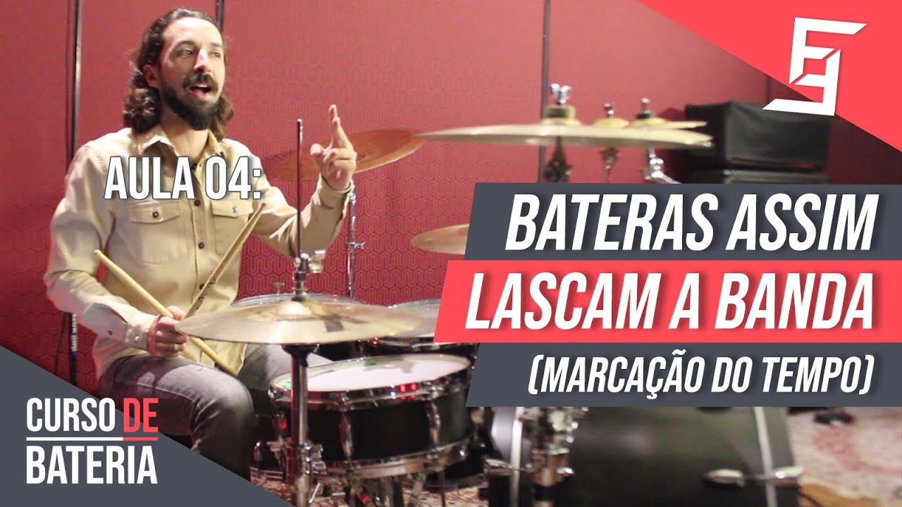 Baterista Precisa Saber Marcar o Tempo l Curso de Bateria Grátis - Aula 04