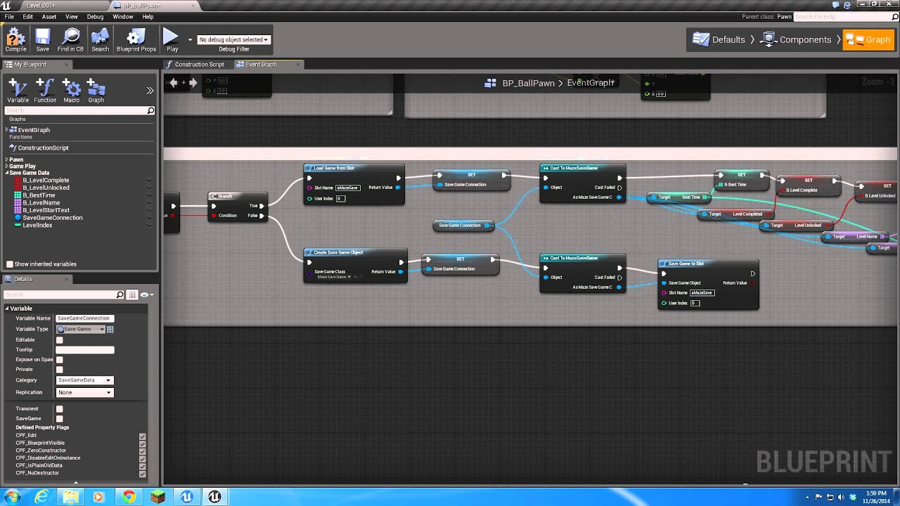 10 - UE4: Setting Save Game Values