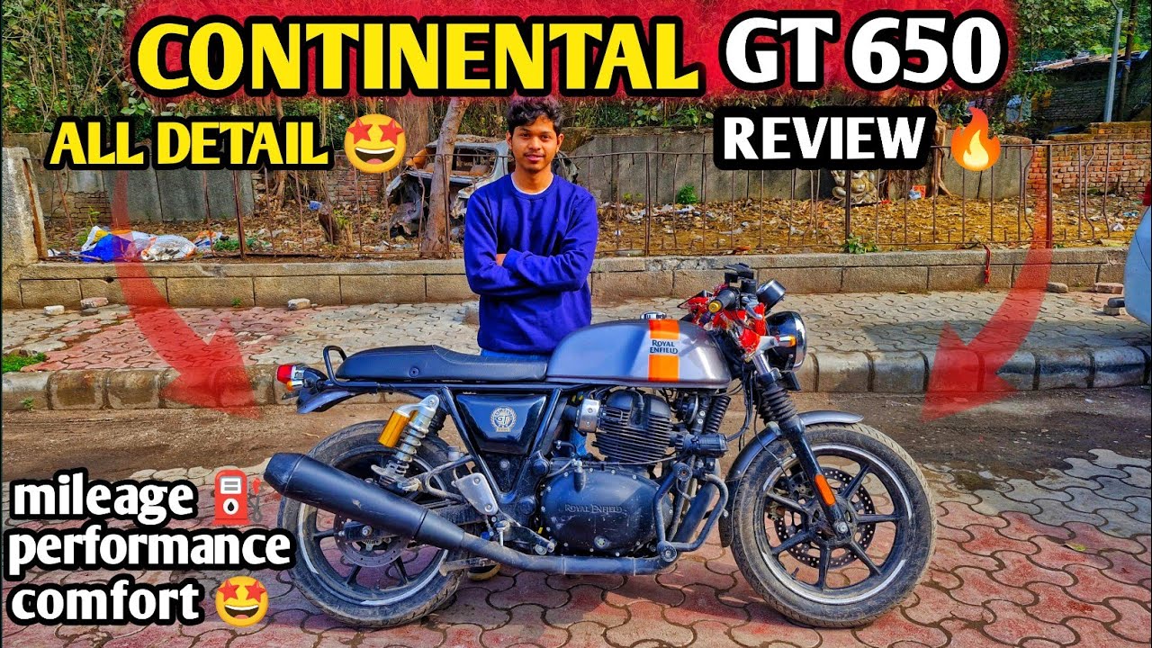 Royal Enfield 🔥 Continental GT 650 🤩 Full Review | Comfort, Mileage & Exhaust Power #viral #viedo 