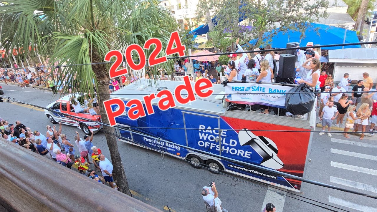 Race World Offshore Power Boat Racing Parade 2024 Key West Florida