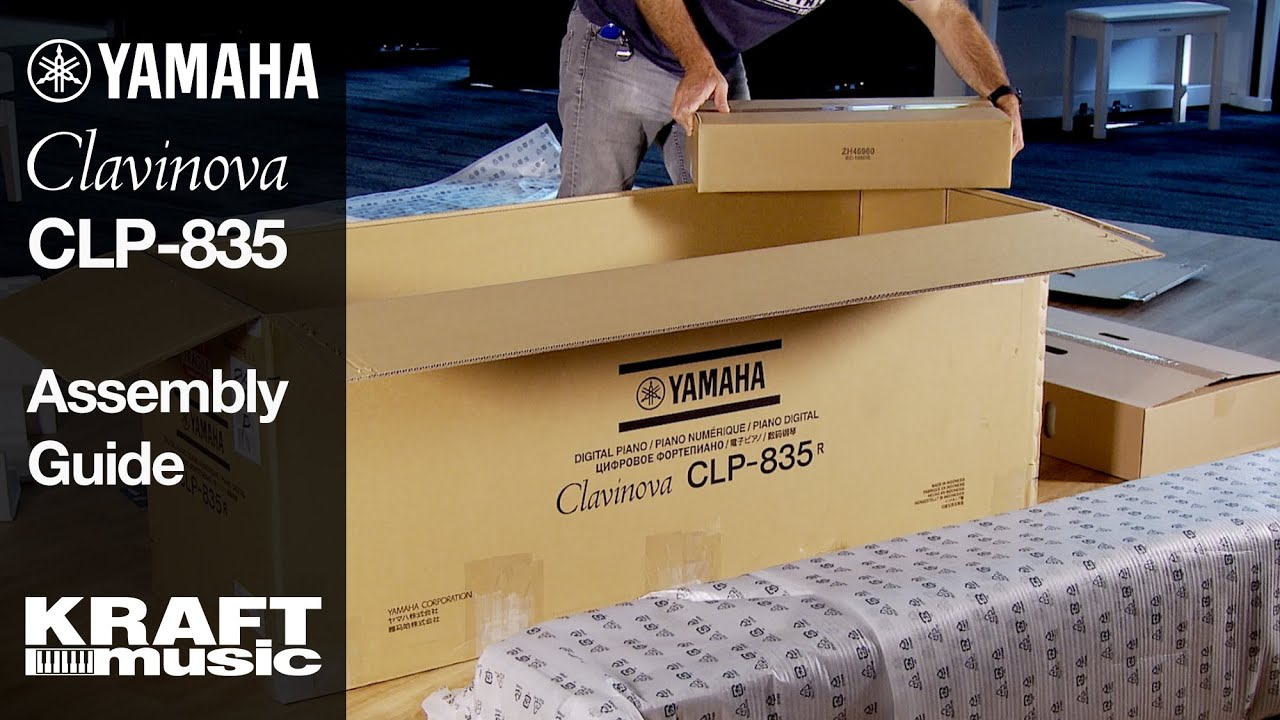 Yamaha Clavinova CLP-835 Digital Piano - Assembly Guide