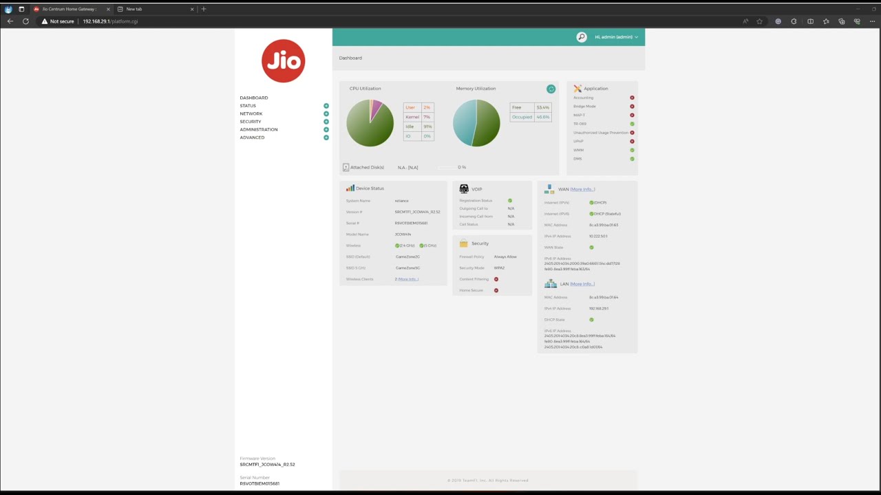 Access Jio router settings page | LazyTutorial