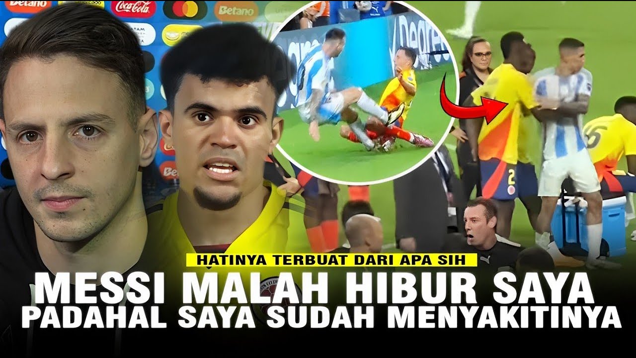 “Dia Tak Membalas Kejahatan saya” Pemain Kolombia Nangis usai cederai Messi malah Menerima Kebaikan