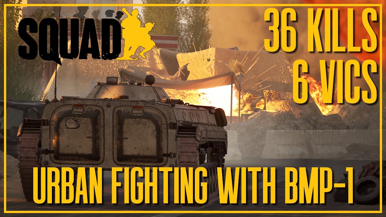 Intense URBAN FIGHTING with the BMP-1 | Squad Gameplay