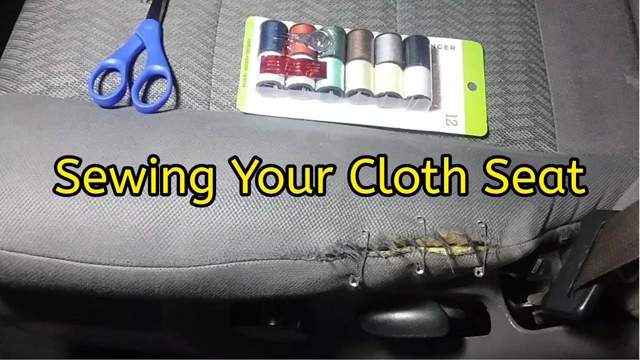 Cloth Seat Repair - Sewing Your Car Seat - Upholstery Repair