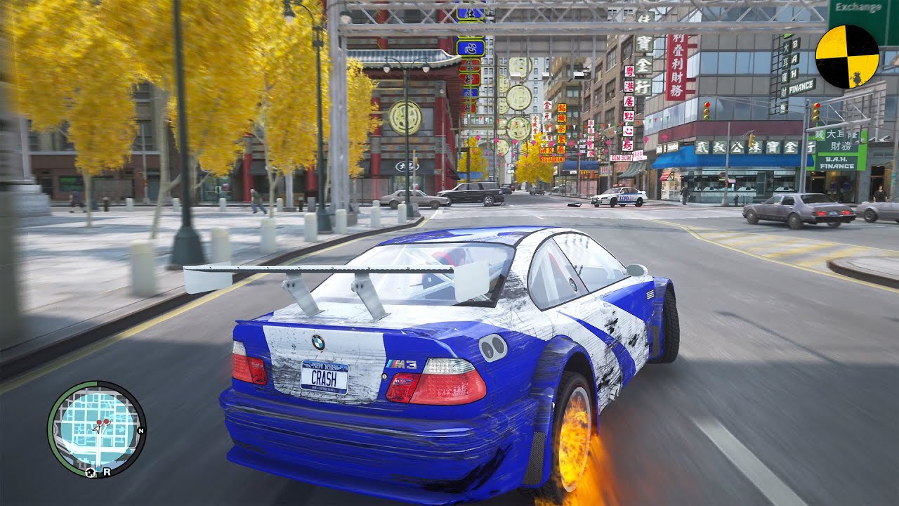 GTA 4 Crazy BMW M3 GTR Crashes Ep.82
