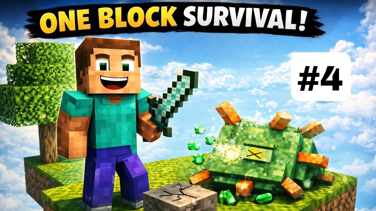 Elder Guardian Ne Pagal Kar Diya 😭 | One Block Survival | #part4 