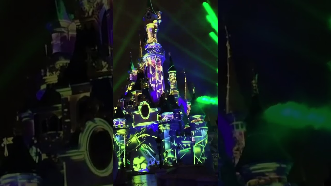 Disney Castle Night Magic: Fireworks & Lights! 😍
