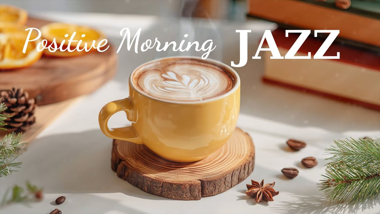 Positive Morning Jazz Music 🌿 Gentle Bossa Nova Coffee Ambience for Peaceful Focus & Happy Mood