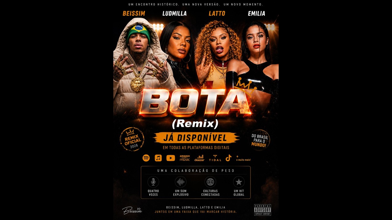 Ludmilla, Emilia, Latto, Beissim - BOTA ( Remix)
