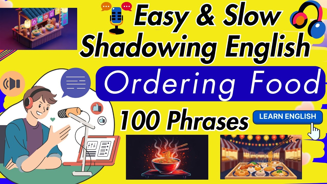 Learn English Podcast | Ordering Street Food | Slow English Listening & Speaking Practice A1–A2