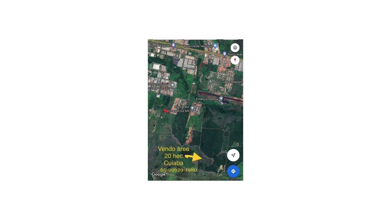 Vendo &Aacute;rea Distrito Industrial Cuiab&aacute; - 19.000 m&sup2; - Estuda Permuta